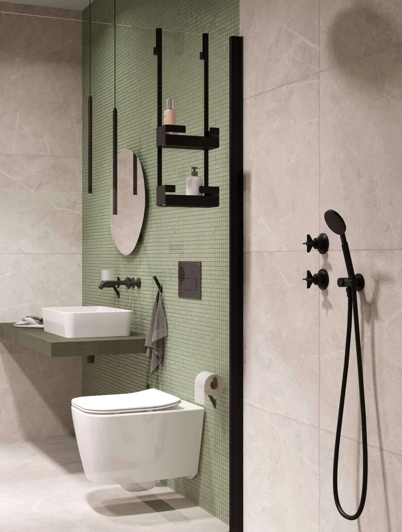 DEANTE Silia Toilettenpapierhalter // Nero // ADI-N211