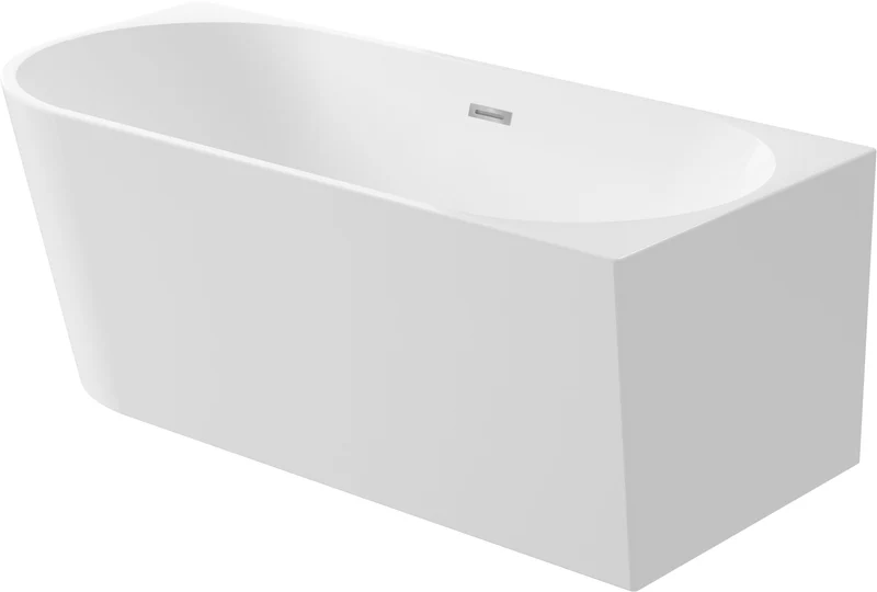 DEANTE Silia Wand- oder Freistehende Badewanne - Rechts - 170 cm // Weiß // KDS-017P
