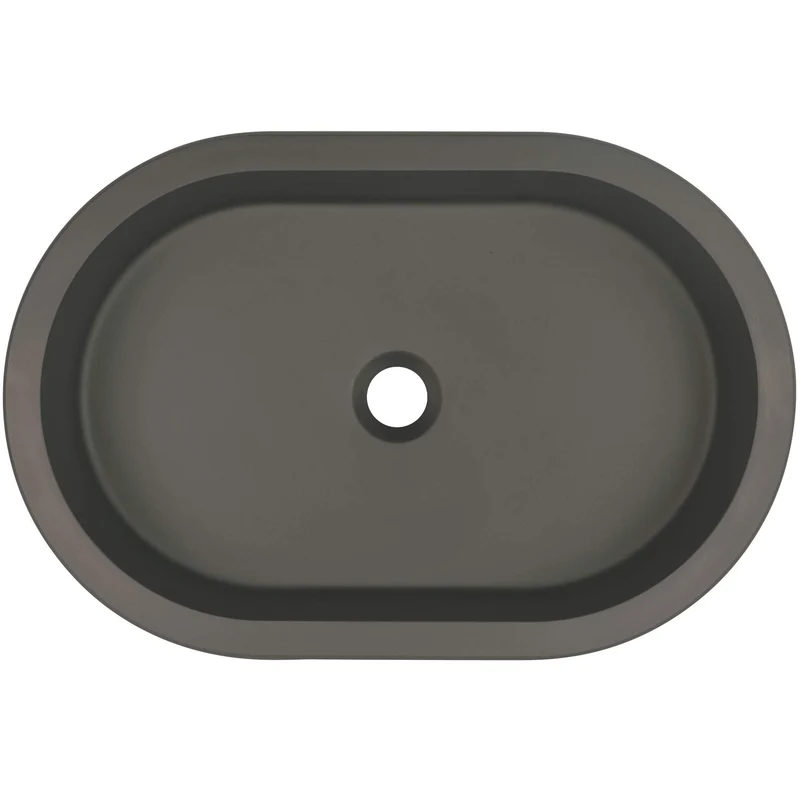 DEANTE Silia Granit-Unterbauwaschbecken // Anthrazit Metallic // CQS-TU6U