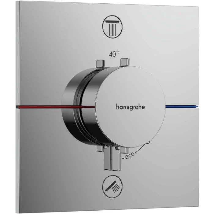ShowerSelect Comfort E Thermostat Unterputz für 2 Verbraucher 15572000