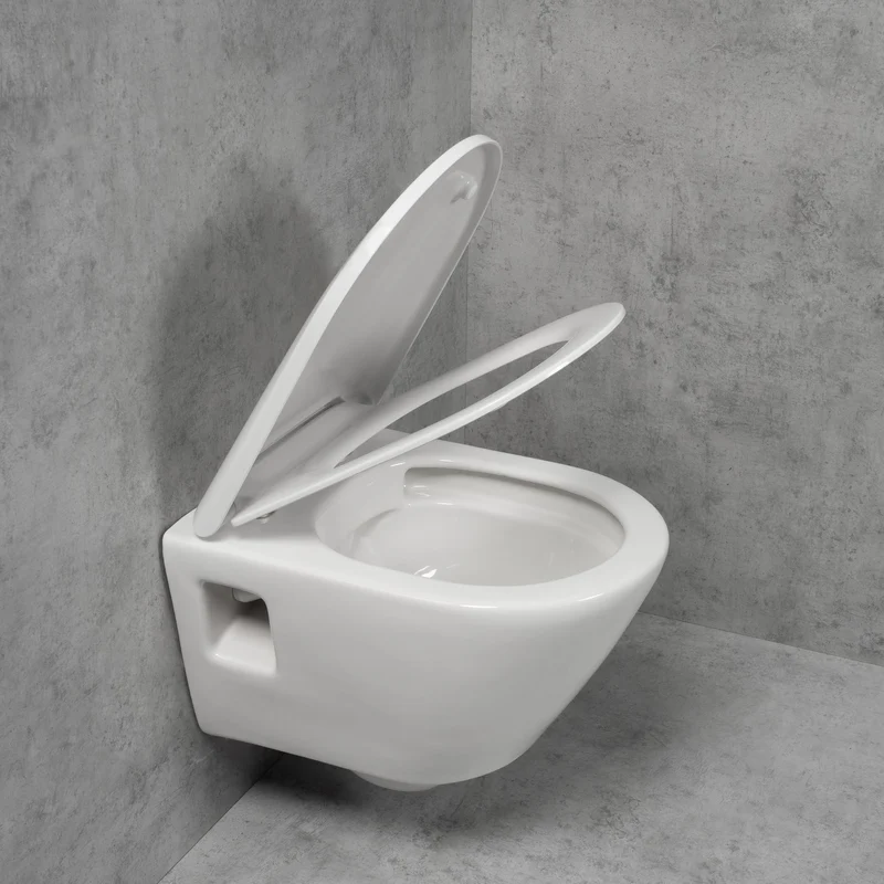 Duravit D-Neo Wand-WC Compact, Ausführung kurz mit WC-Sitz, weiß