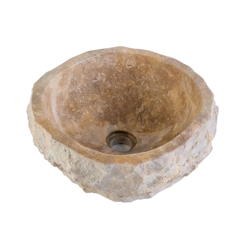 Erodierte Naturmarmor-Waschschüssel