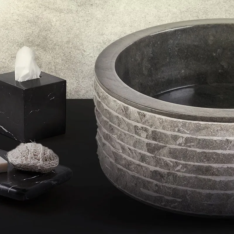 MARBLE ALUR-WASCHBECKEN MIT POLIERTER INNENSEITE
