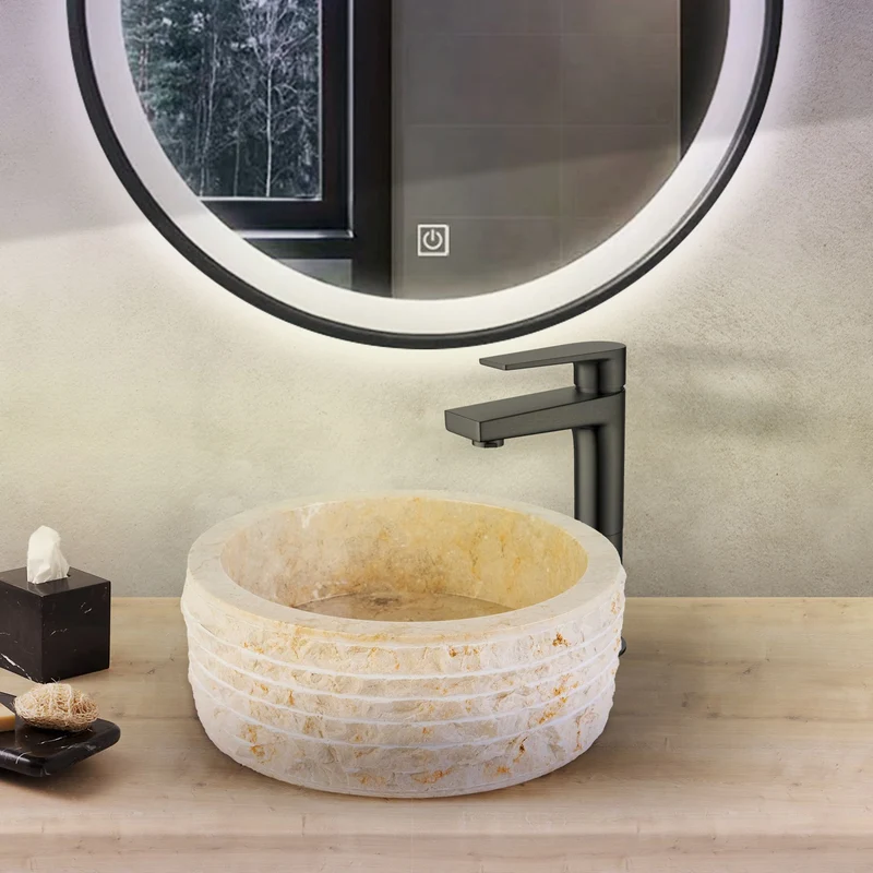 MARBLE ALUR-WASCHBECKEN MIT POLIERTER INNENSEITE