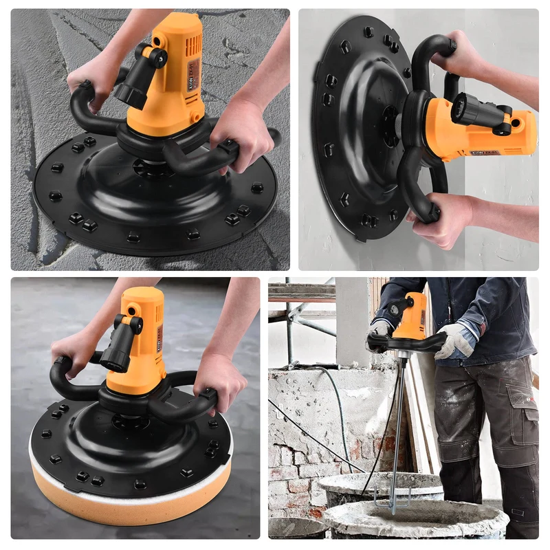 2-in-1 Putzglättmaschine + Betonmischer – 1680W, LED, 6-Gang Drehzahl, Vielseitig