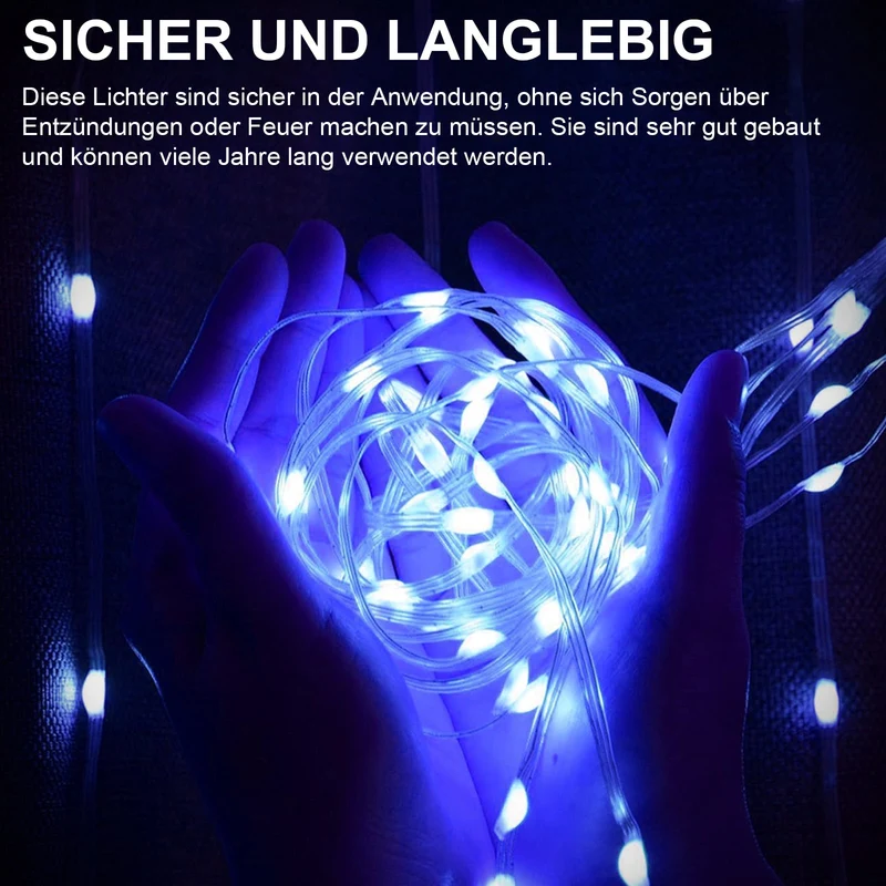 Smart Light Curtain LED Lichterketten Vorhang mit App Steuerung, Musikmodus & 400 LEDs – IP44 Innen & Außen