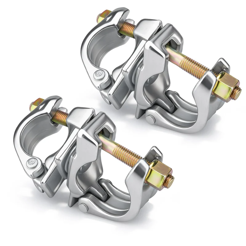Drehkupplung Gerüst 2er Set – 42-62mm Rohrkupplung, 360° drehbar, Verzinkt
