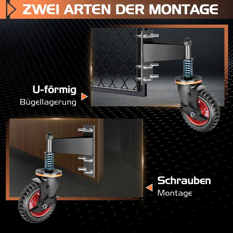 150 mm Schwerlast-Torrad – Stabilität und mühelose Torbewegung für leichte Tore