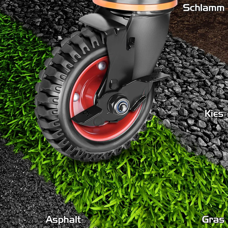 150 mm Schwerlast-Torrad – Stabilität und mühelose Torbewegung für leichte Tore