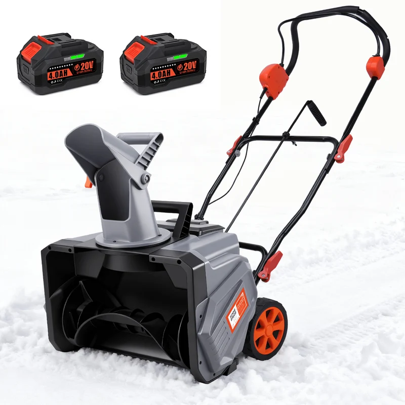 Kabelloser 1500W Akku Schneefräser 46cm Breite, 6m Wurfweite, IPX4