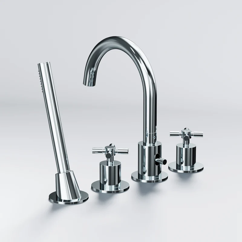 Serie 250 4-Loch Wannenrand-Armatur