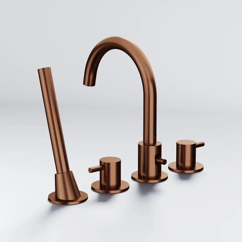Serie 100 4-Loch Wannenrand-Armatur