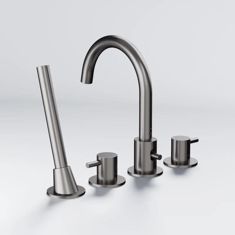Serie 100 4-Loch Wannenrand-Armatur