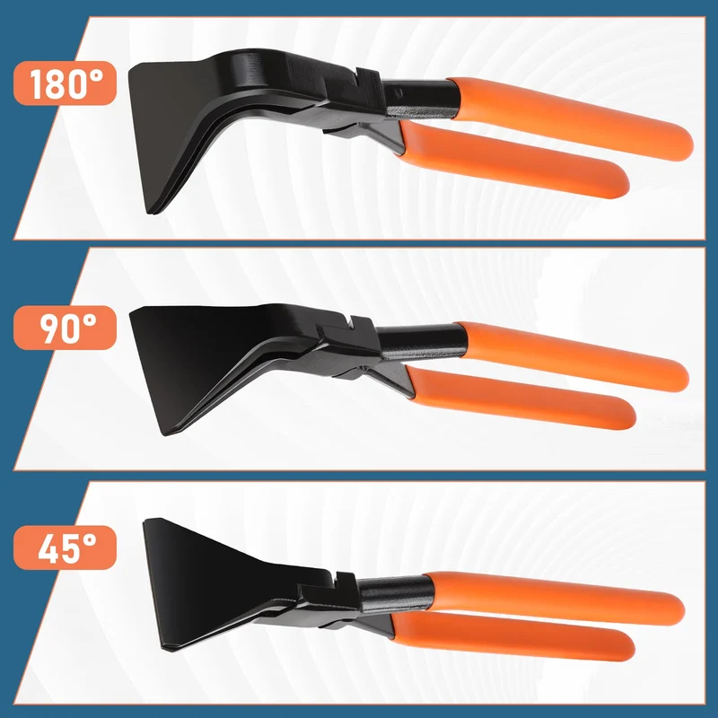 Falzzangen Set – 3-teilig, 150 mm, 200 kg Tragfähigkeit, Korrosionsbeständig, Schmiedetec