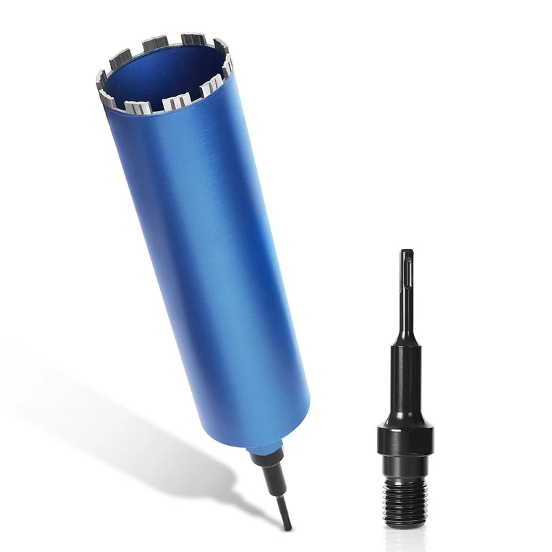 Diamantbohrkrone mit 10mm Turbosegment | 1 ¼ UNC Aufnahme | Nutzlänge 415 mm | Ø 52 mm-Ø 200 mm |
