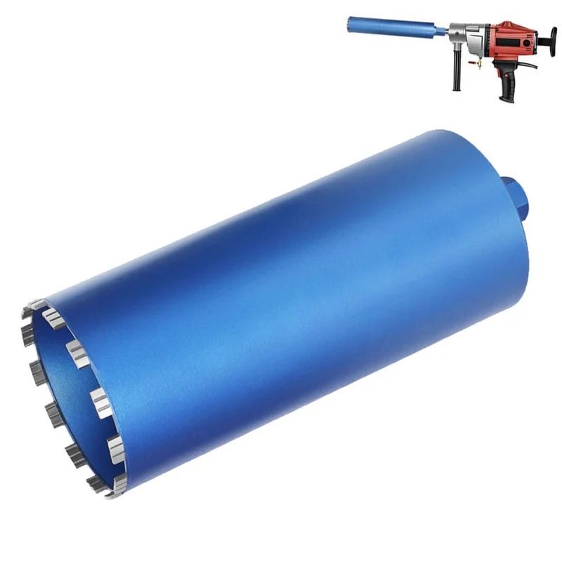 Diamantbohrkrone mit 10mm Turbosegment | 1 ¼ UNC Aufnahme | Nutzlänge 415 mm | Ø 52 mm-Ø 200 mm |