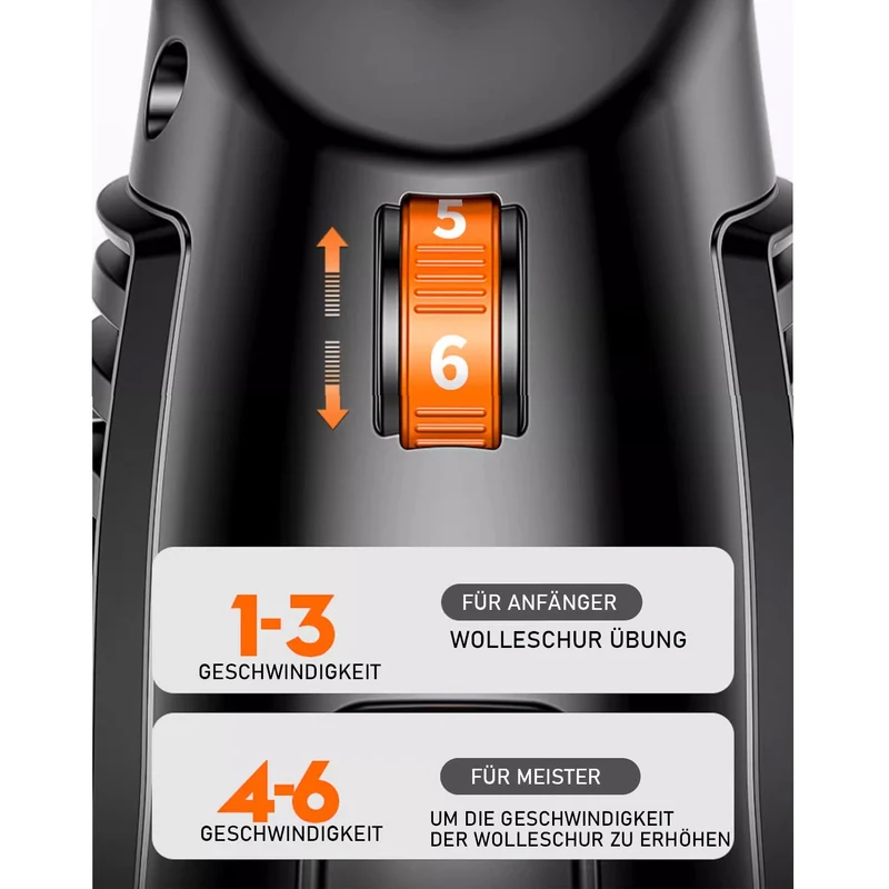 550W Profi-Schafschermaschine – Verstellbare Tierhaarschneidemaschine für Schafe & Hunde mit dickem Fell