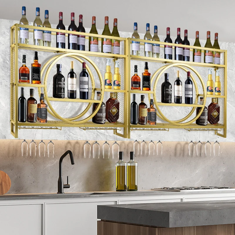 Wandmontiertes Weinregal – 3 Größen, Hohe Kapazität, Stilvolles Design