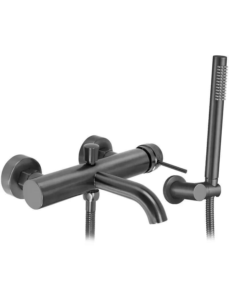 Badewannenarmatur Lungo Grip Titan Matt
