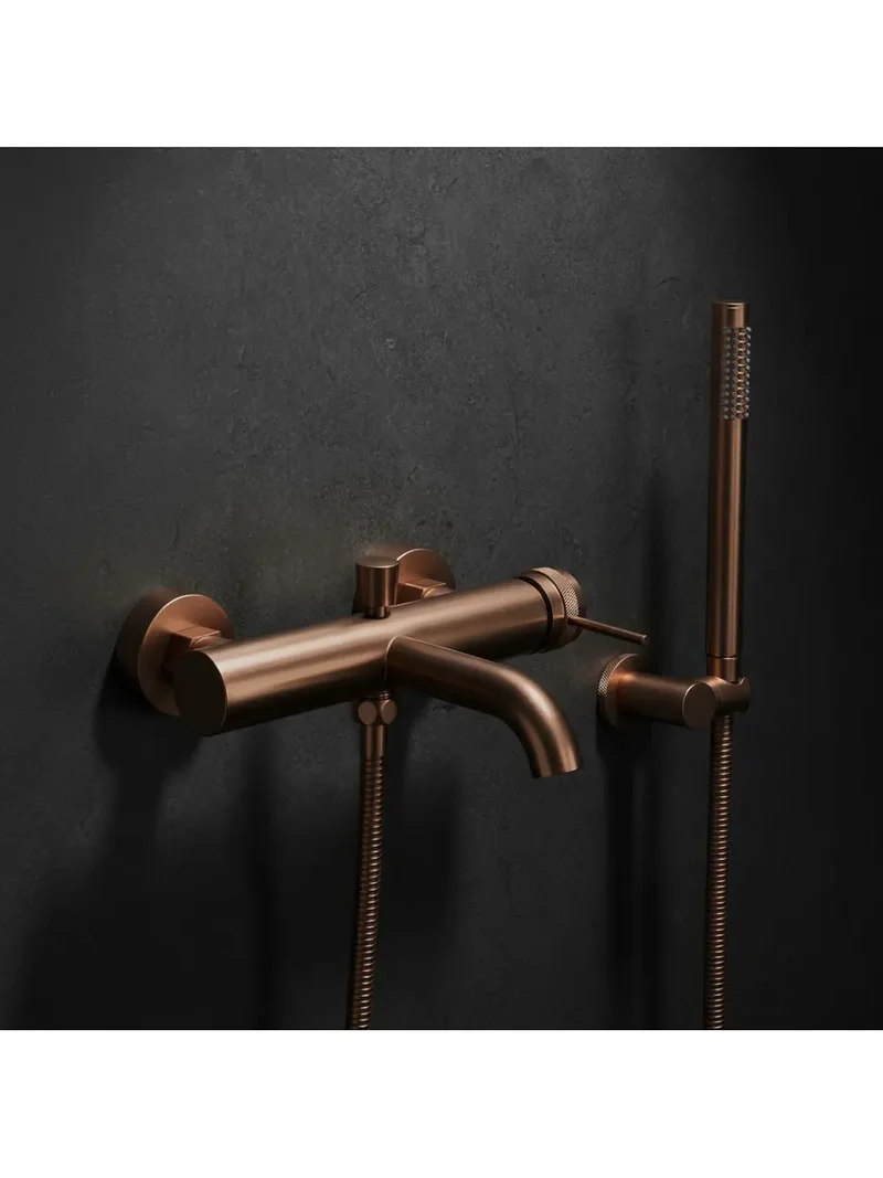 Badewannenarmatur Lungo Grip Kupfer Matt