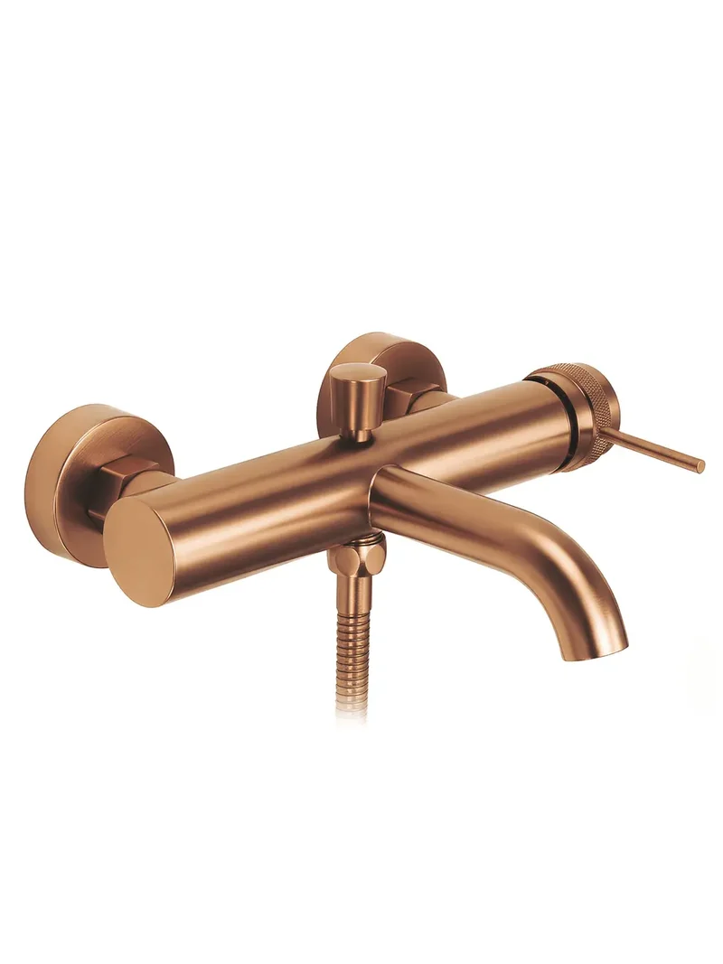 Badewannenarmatur Lungo Grip Kupfer Matt
