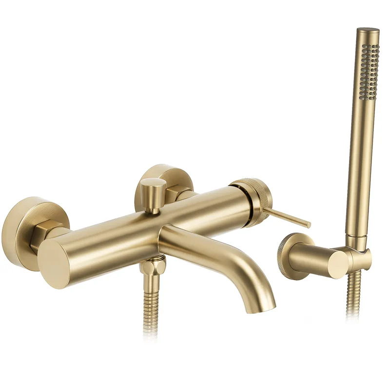 Badewannenarmatur Lungo Grip Gold Matt