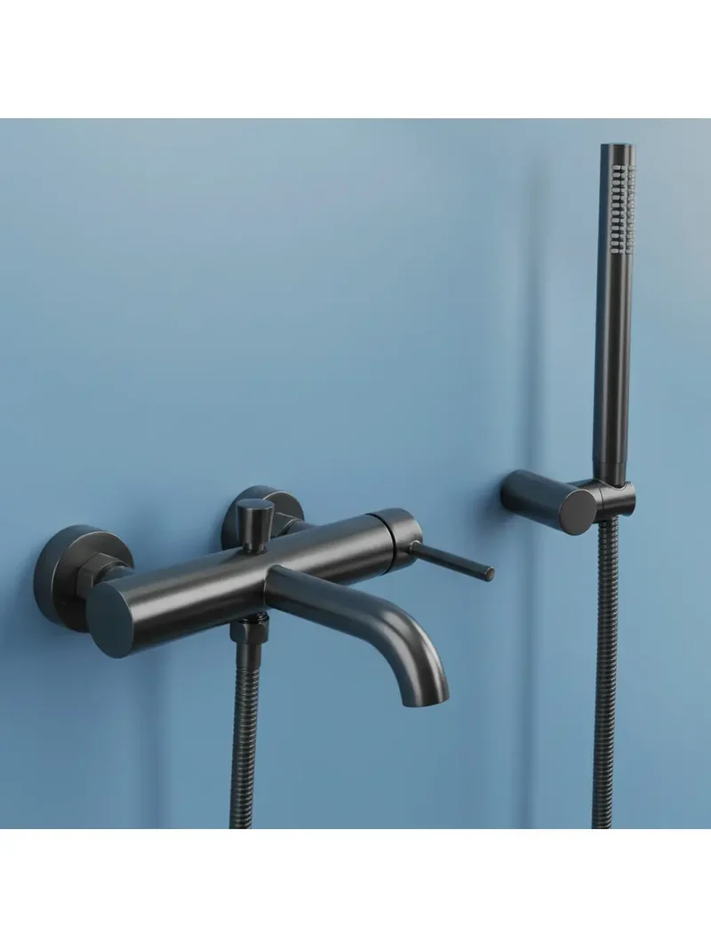 Badewannenarmatur Lungo Titan Matt