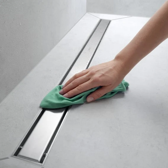 hansgrohe RainDrain Match Abdeckung für Duschrinne einseitig befliesbar, schwarz matt
