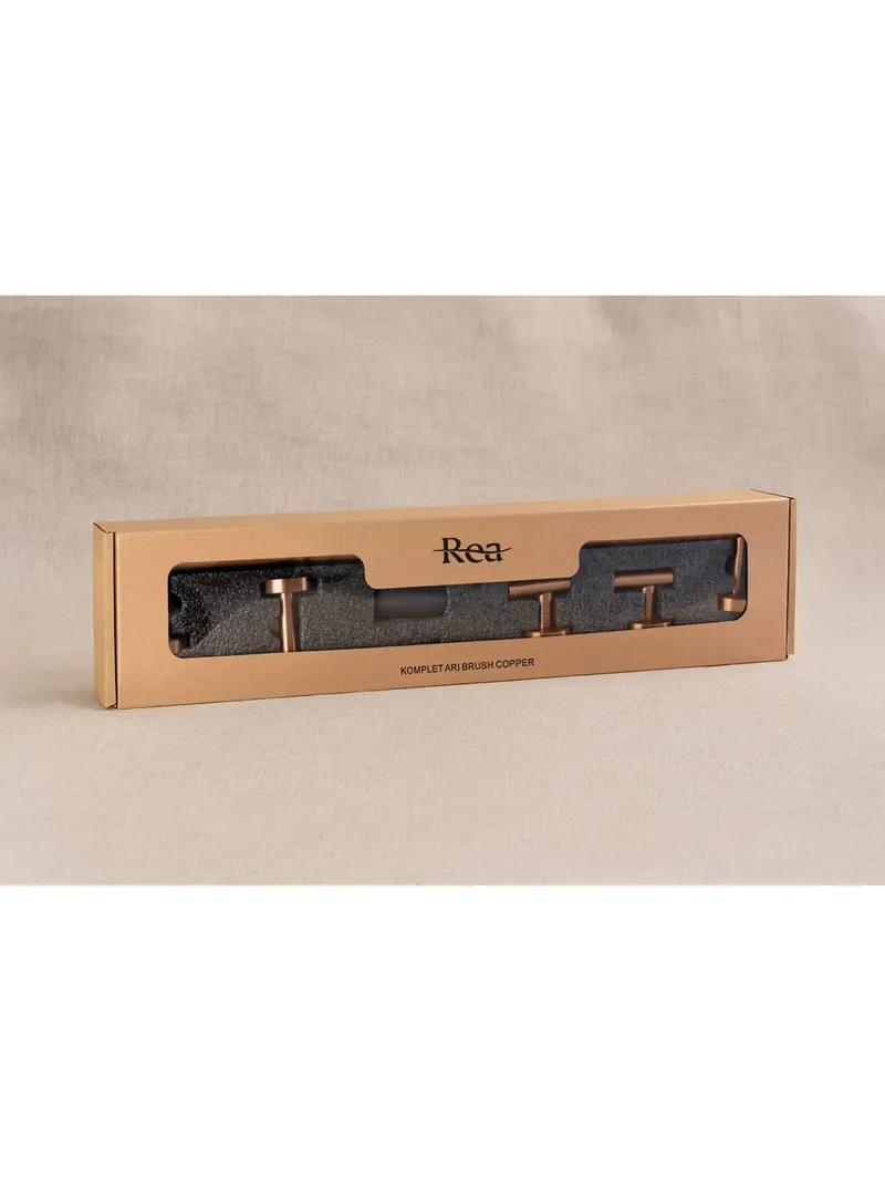 Accessoire-Set Ari Kupfer Matt 4-teilig