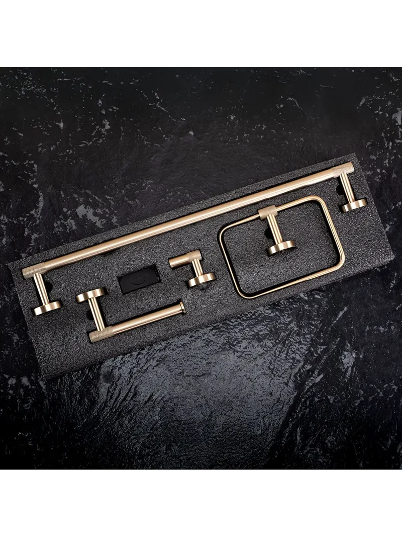 Accessoire-Set GRID Gold Matt 4-teilig