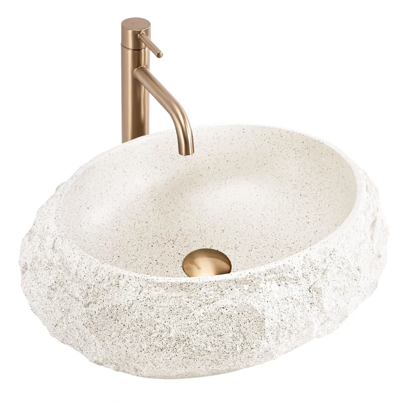 Waschbecken Mika Beige 48x38cm