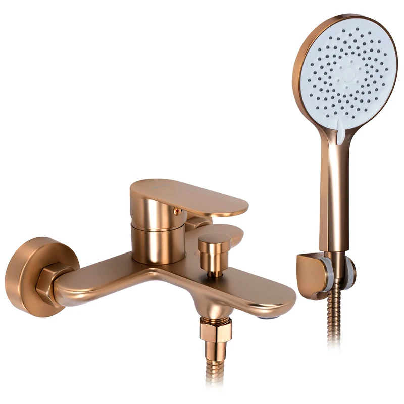 Badewannenarmatur Drop Kupfer Matt