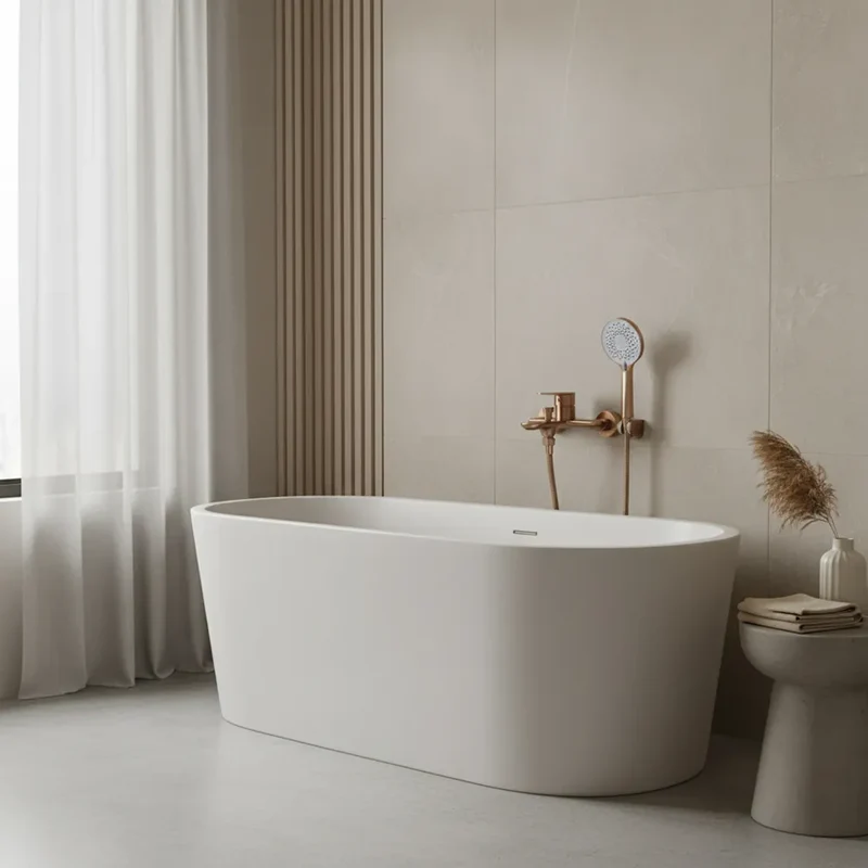 Badewannenarmatur Drop Kupfer Matt