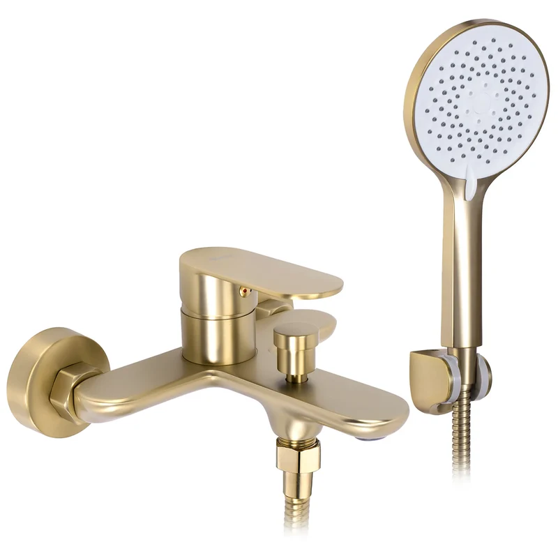 Badewannenarmatur Drop Gold Matt