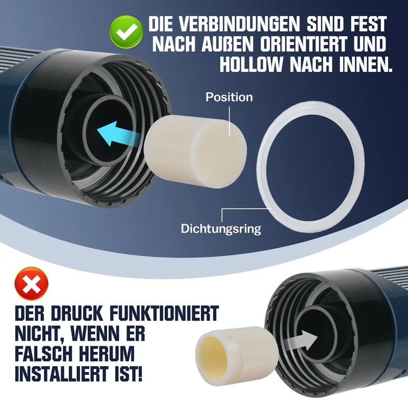 8 Bar Abflussreiniger Rohrreiniger Pumpe Druckluft Rohrreinigung
