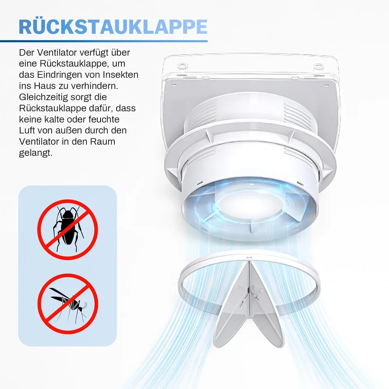 Flüsterleiser Badlüfter Ventilator 100mm – Ihr Spezialist für frische Luft im Bad