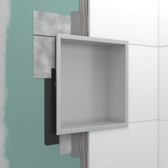 hansgrohe XtraStoris Original Wandnische mit integriertem Rahmen weiß matt