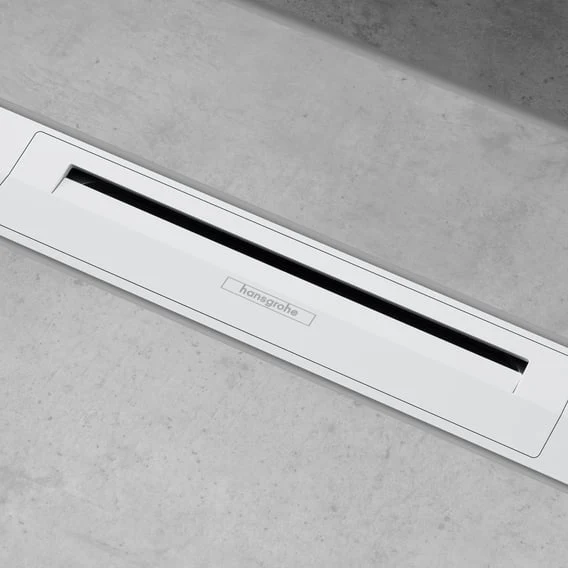 hansgrohe RainDrain Flex Abdeckung für Duschrinne kürzbar, weiß matt
