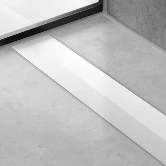 hansgrohe RainDrain Flex Abdeckung für Duschrinne kürzbar, weiß matt