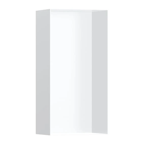 hansgrohe XtraStoris Minimalistic Wandnische mit offenem Rahmen weiß matt
