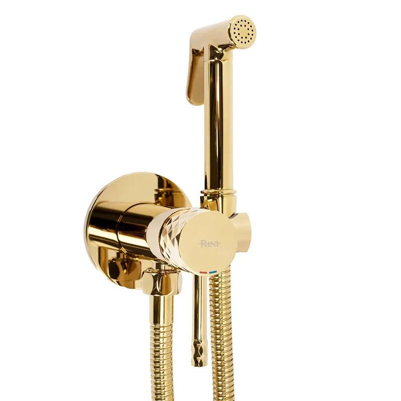 Bidetarmatur Loop Diamond Gold