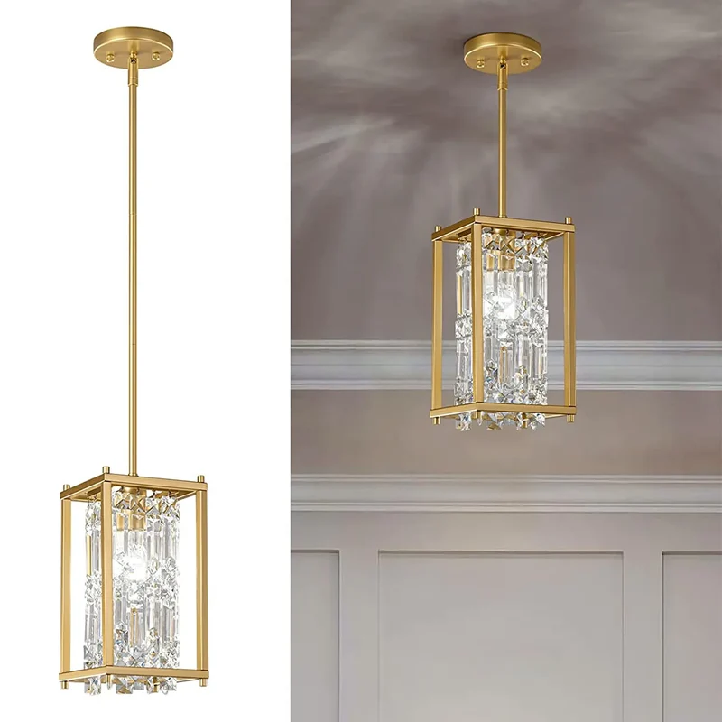 Kristall Deckenlampe Gold APP1111-1CP