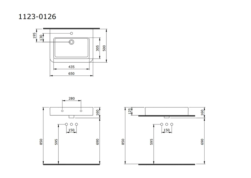 Bocchi Parma Aufsatzwaschbecken – Modernes Design
