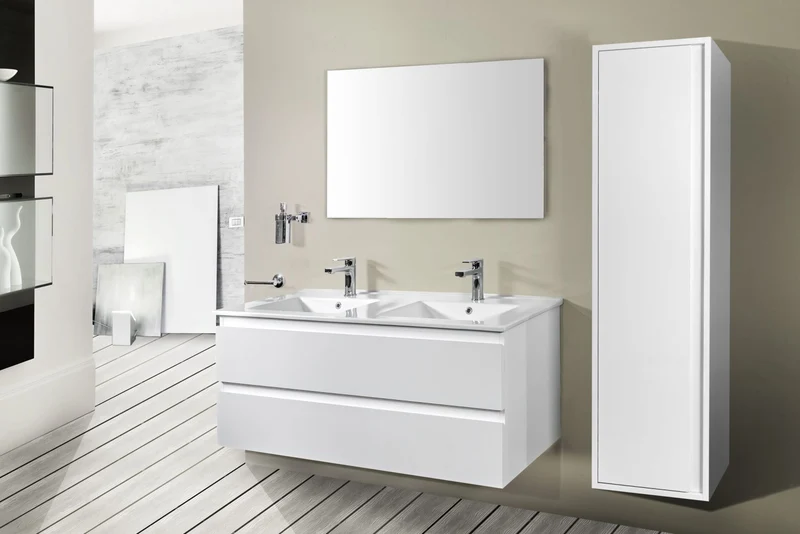 Oase Classic Set Unterschrank inkl. Waschtisch mit hochwertigen Metallschubladen von Hettich (SU)
