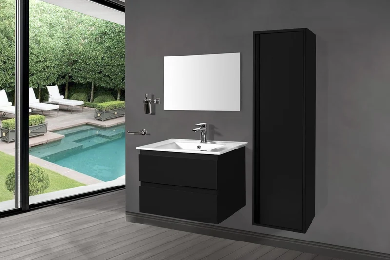 Oase Classic Set Unterschrank inkl. Waschtisch mit hochwertigen Metallschubladen von Hettich (SU)