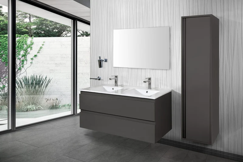 Oase Classic Set Unterschrank inkl. Waschtisch mit hochwertigen Metallschubladen von Hettich (SU)