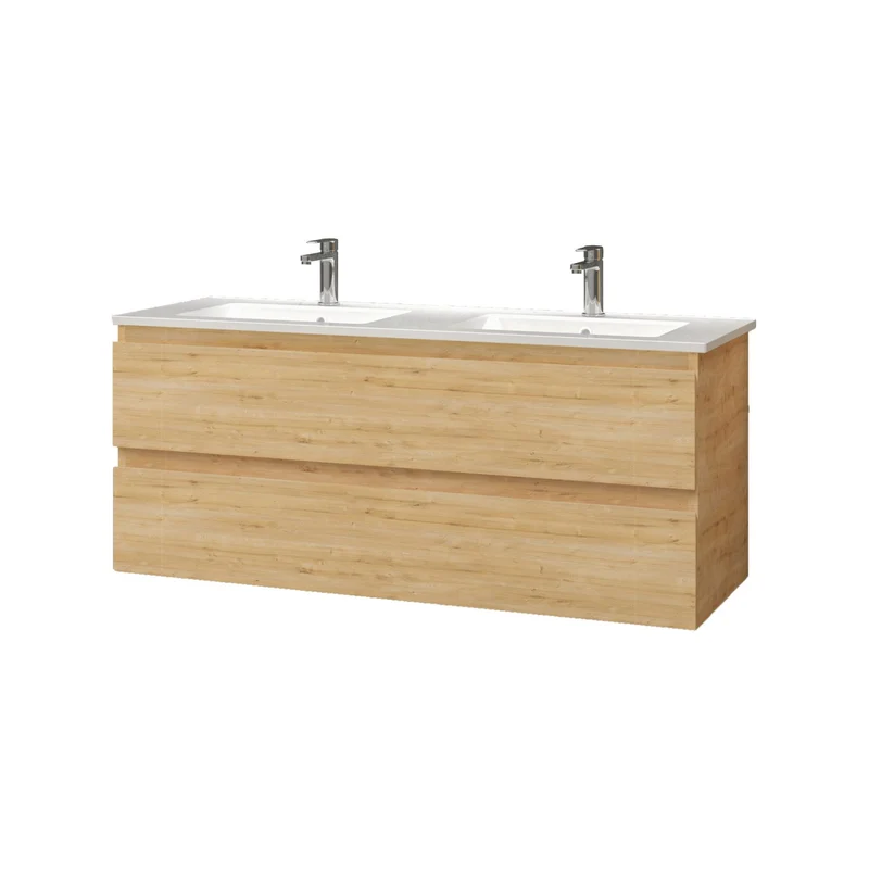 Oase Classic Set Unterschrank inkl. Waschtisch mit hochwertigen Metallschubladen von Hettich (SU)