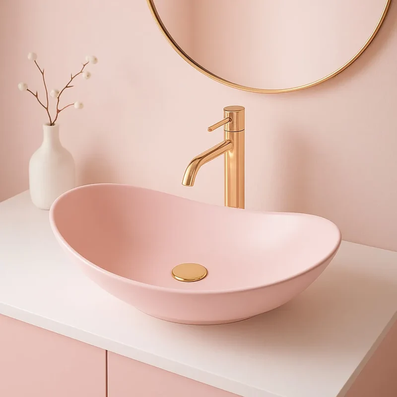Aufsatzwaschbecken Royal Pink Matt