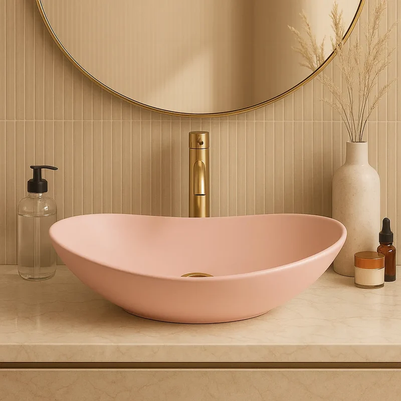 Aufsatzwaschbecken Royal Pink Matt