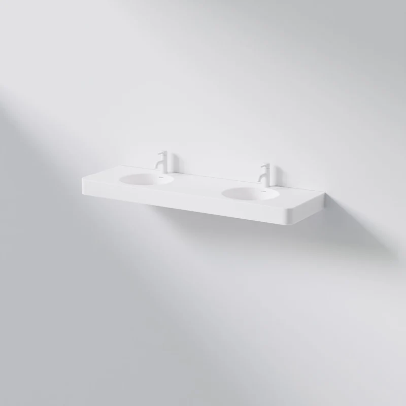 Serie 449 Doppelwaschtisch aus Solid Surface